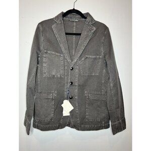 NOS ONASSIS CLOTHING NYC 4-Front Pocket Blazer Dusty Black S $198
